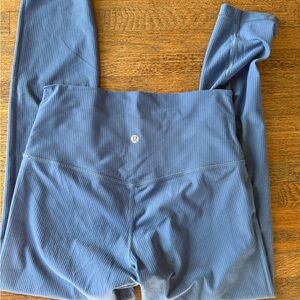 Lululemon Iron Blue Ribbed align Leggings